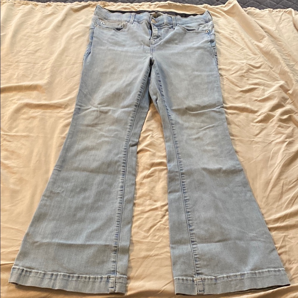Torrid Sky Blue Flare Jeans